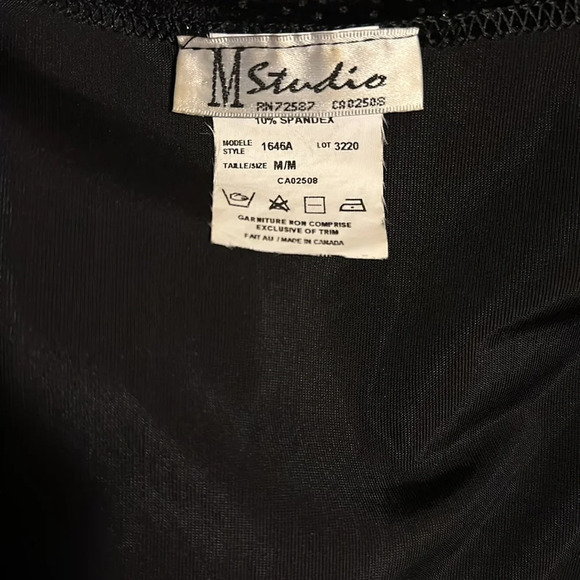 M Studio 2-piece spaghetti strap glitter dress with side slit and bolero coverup - Picture 8 of 9